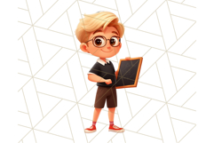 Boy Teacher Clipart, Classroom PNG, Cute School Teacher Art Product Image 17