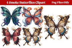 Smoke Butterflies Clipart PNG Product Image 1