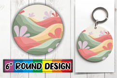 Cheerful Round Design Sublimation, Spring Product Image 1
