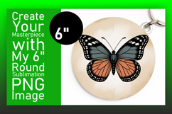 Sophisticated Round Design for Coasters , Butterfly Product Image 1