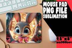 Whimsical Mouse Mat Sublimation, Christmas Animals Product Image 1
