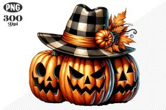 Halloween Pumpkin Sublimation - Clipart PNG Design Product Image 1