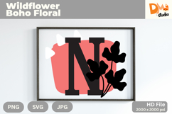 Wildflower Boho Floral Monogram Product Image 1