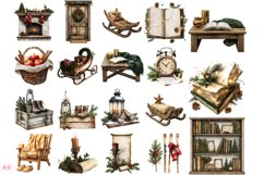 Reading In Christmas Clipart Product Image 4