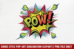 Comic Style Pop Art Sublimation Clipart PNG Product Image 1