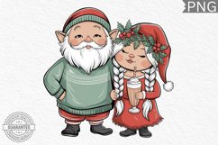 Christmas Gnome Sublimation - Clipart PNG Bundle Product Image 2
