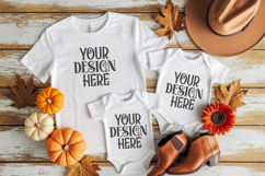 Christmas Family Matching Group Flat Lay T-Shirt Mockups Product Image 1