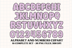 Baby Girl Alphabet, baby girl letters doodle, baby clipart Product Image 2