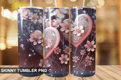 3D Valentine&#039;s Day PNG Tumbler Design Product Image 1
