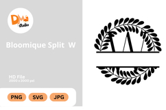 Bloomique Split Monogram Product Image 1
