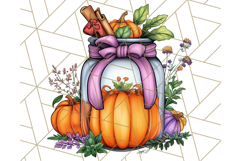 Fall Cottagecore Kitchen Clipart, Cozy Autumn Kitchen PNG Product Image 3