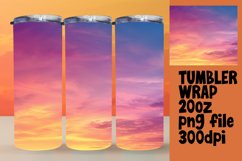 Unique Gradient Art Tumbler Wrap Sublimation Design 20oz Product Image 1