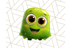 Slime Monster Clipart, Colorful Goo Graphics Png Product Image 3