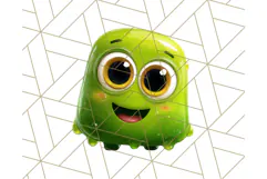 Slime Monster Clipart, Colorful Goo Graphics Png Product Image 3