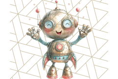 Robot Clipart, Soft Realistic Full Body Robot PNG Images Product Image 3