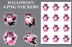 4 Halloween Boo Stickers Png | Printable Product Image 1