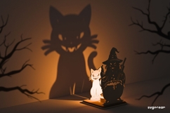 Halloween Shadow Candle Holders Bundle | Laser Cut | SVG Product Image 21