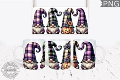 Halloween Gnome Mug Wrap Sublimation - Halloween PNG Product Image 1