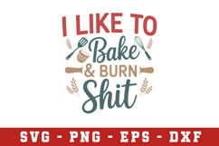 I like to Bake Svg |Kitchen SVG Cut files | Cricut Product Image 1