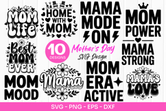 Mama Mode Mom Life Quotes SVG PNG Product Image 1