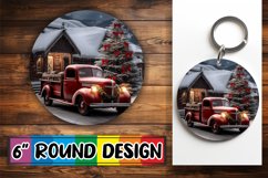Winter Festive Cheer Sublimation Circle Art Product Image 1
