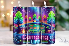 Camping life Tumbler Wrap | Sublimation | Tumblers Product Image 1