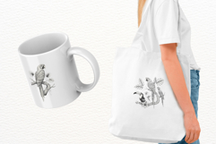 Vintage Tropical Birds Clipart Product Image 3