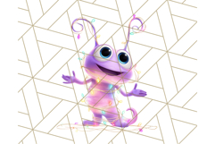 Alien Christmas Clipart, Cute Outer Space Holiday PNG Product Image 3