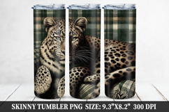 Tiger Skinny Tumbler 20oz Wrap Design, Animal Tumbler Wrap Product Image 1