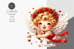 Valentines Day, Cupid clipart, Love clipart Product Image 1