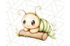 Cute Caterpillar Clipart PNG, Spring Bug Illustrations Product Image 3