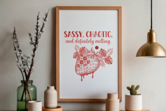 Summer Strawberry PNG Sublimation Product Image 6