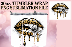 Whimsical nights 20oz tumbler wrap, Dripping Lips Product Image 1