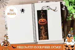 Halloween Pumpkin Bookmark, Halloween Bookmark Printable Product Image 1