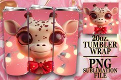 Christmas 3D Characters Tumbler Wrap 20oz PNG Product Image 1