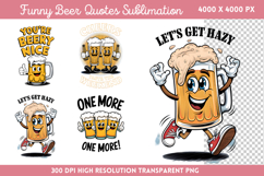 Funny Beer Quotes Sublimation PNG Product Image 1