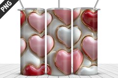 Valentines Love Skinny Tumbler PNG Wrap| Valentines Tumbler Product Image 4