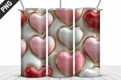 Valentines Love Skinny Tumbler PNG Wrap| Valentines Tumbler Product Image 4