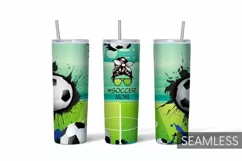 Soccer Mom Tumbler | Sublimation | Taper | Straight Product Image 1