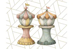 Vintage Carnival Animals Clipart PNG, Retro Circus Elements Product Image 3