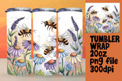 Special Edition 20oz Tumbler Wrap , Bee Product Image 1