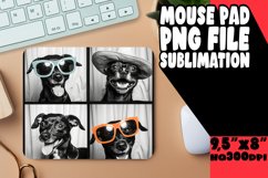 Entertaining Puppy Picture Sublimation Mouse Pad Design for Product Image 1