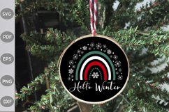 Hello Winter Christmas SVG Design Product Image 1