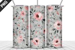 Flowers Tumbler Wrap | Sublimation Design | Tumbler PNG Product Image 1