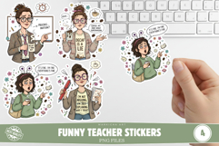 Funny Teacher Stickers Product Image 1