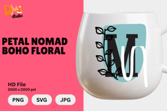 Petal Nomad Boho Floral Monogram Product Image 1
