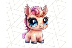 Farm Animals Kawaii Clipart PNG, Cute Barnyard Animal Product Image 3