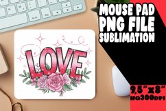 Bright MOUSE PAD Sublimation Art, Valentines Product Image 1