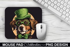 St. Patrick&#039;s Day DOG Sublimation Mouse Pad Design Product Image 1