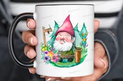 Watercolor Garden Gnome PNG Clipart Product Image 3